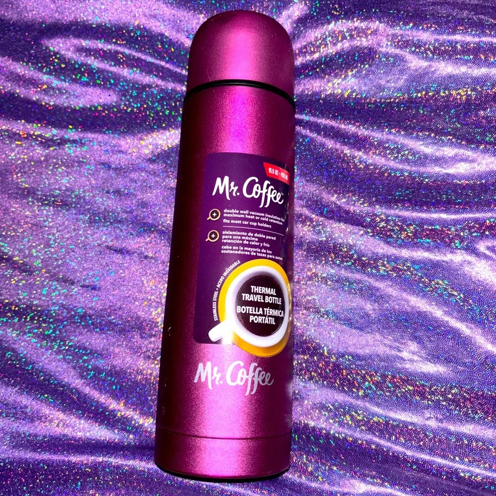 Mr Coffee Purple Thermal Travel Bottle